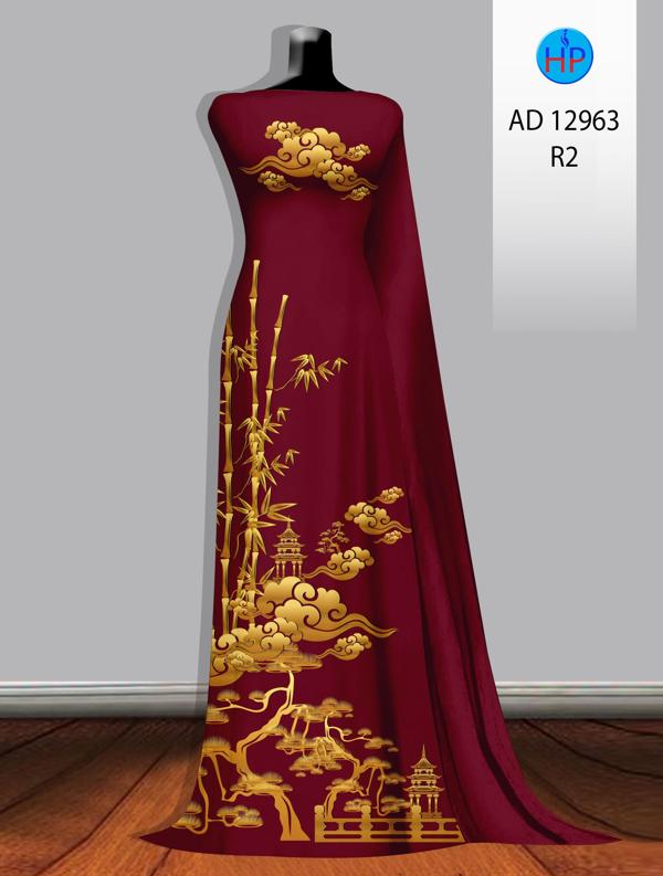 Vải Áo Dài Phong Cảnh AD 12963 13